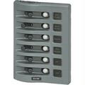 Blue Sea Systems Blue Sea WeatherDeck Water Resistant Circuit Breaker Panel - 6 Position - Gray 4376